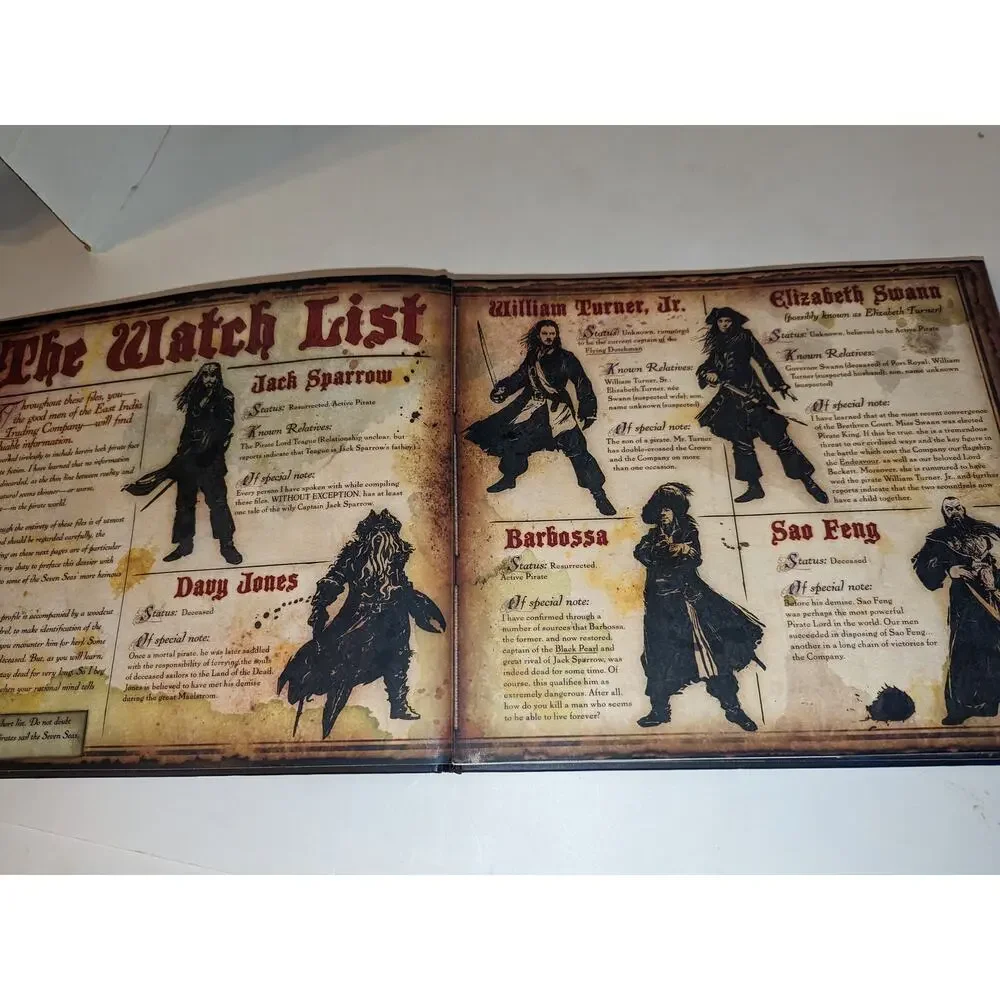 2 Disney Pirates of the Caribbean Books The Secret Files Movie Storybook